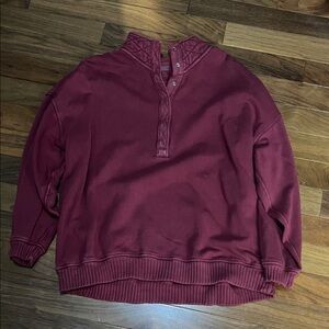 Aerie Burgundy Sweatshirt size large
